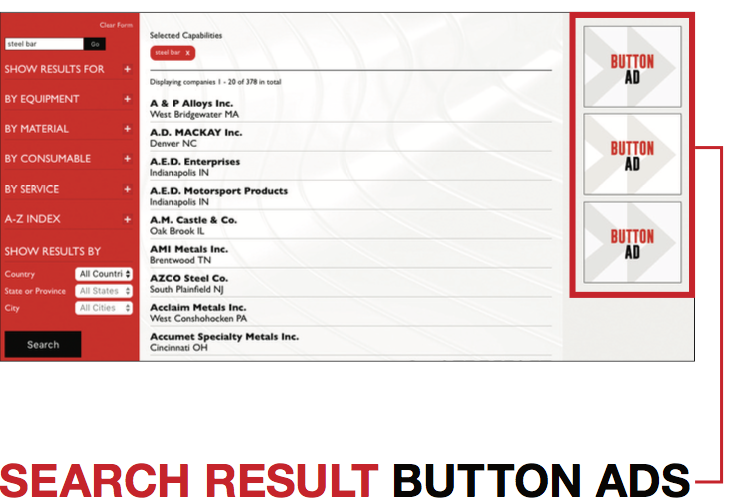 Search Result Button Ads